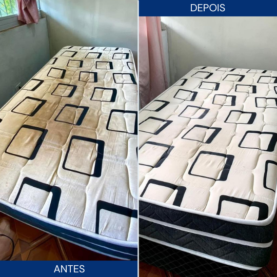 Higieniza Fácil - Antes e Depois Colchão 2