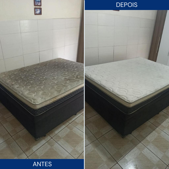 Higieniza Fácil - Antes e Depois Colchão 3