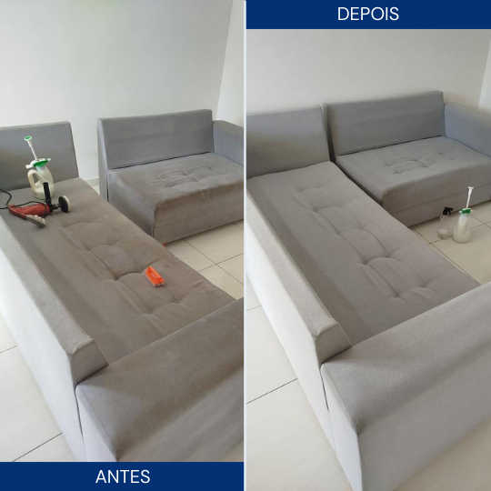 Higieniza Fácil - Antes e Depois Sofá 2