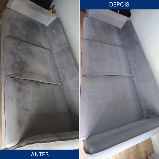 Higieniza Fácil - Antes e Depois Sofá