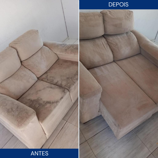 Higieniza Fácil - Antes e Depois de Sofá 4